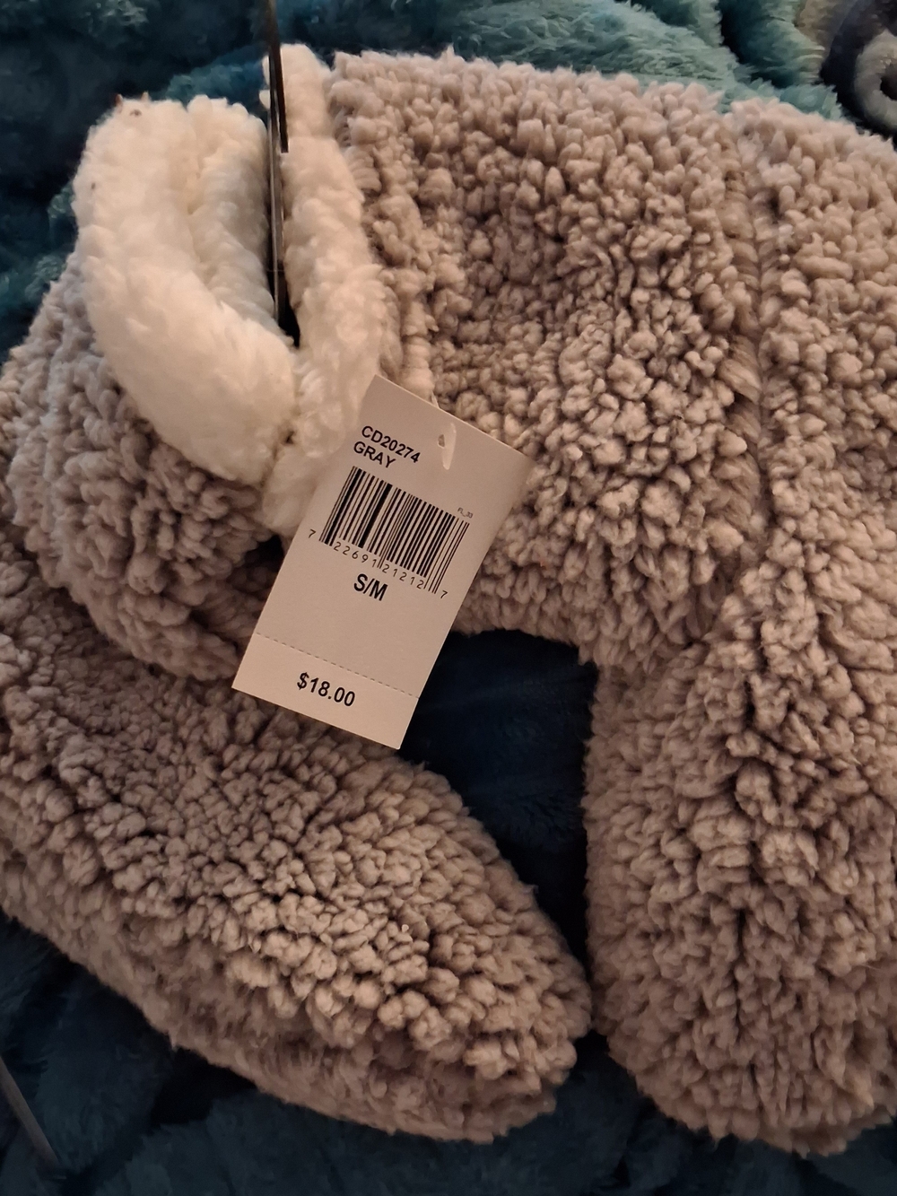 Cozy Cuddl Dud Sherpa Bootie Slipper Socks Women Size S/M NEW Retail $18